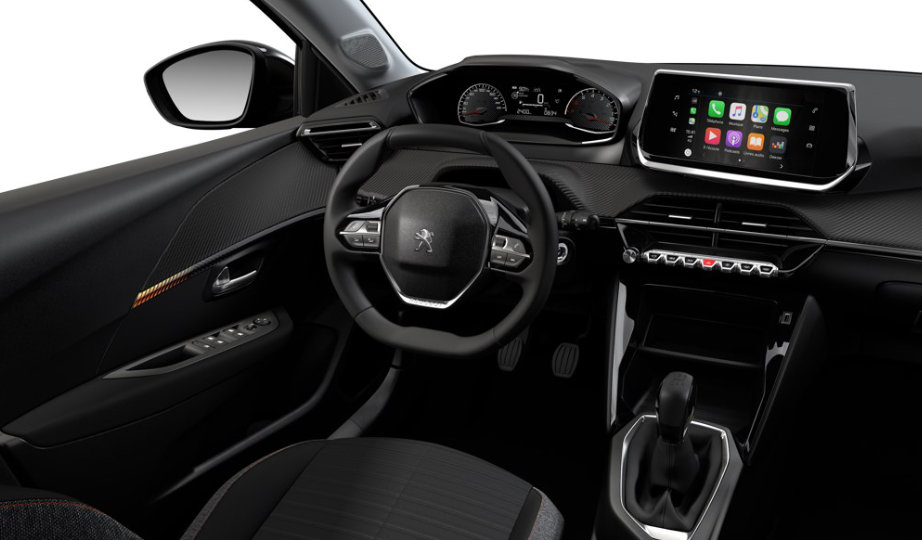 De binnenkant van de Polo De binnenkant van de Peugeot 208